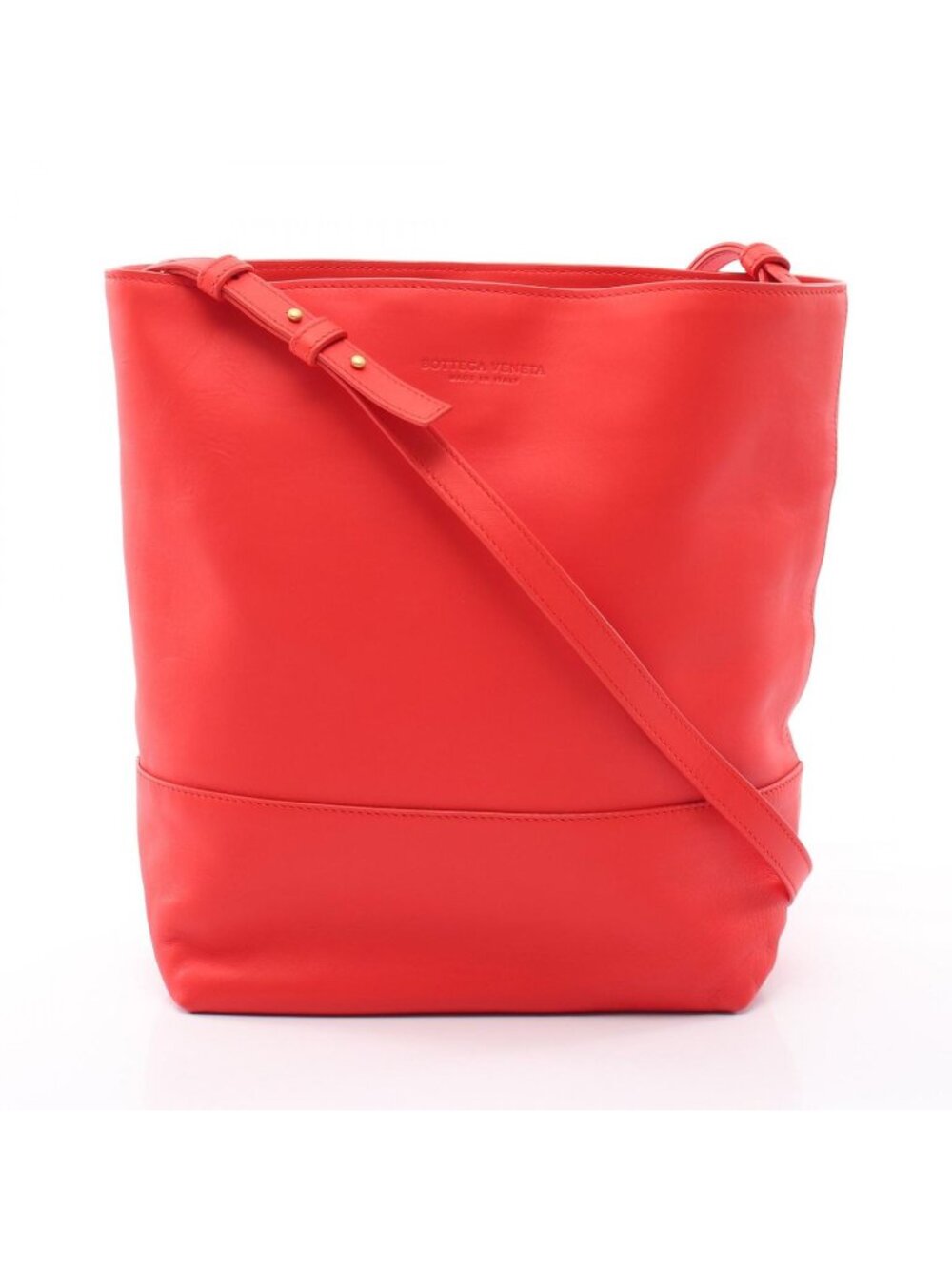 Bottega Veneta Shoulder Bag Red Leather